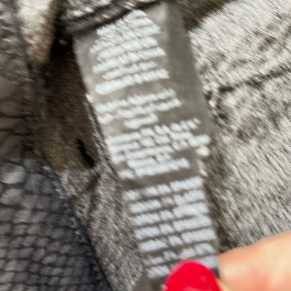 Bebe Charcoal Gray Python Print Pull On Stretchy … - image 6